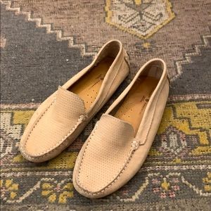 Gorgeous Suede Mercanti Fiorentini Tan Loafers 7.5